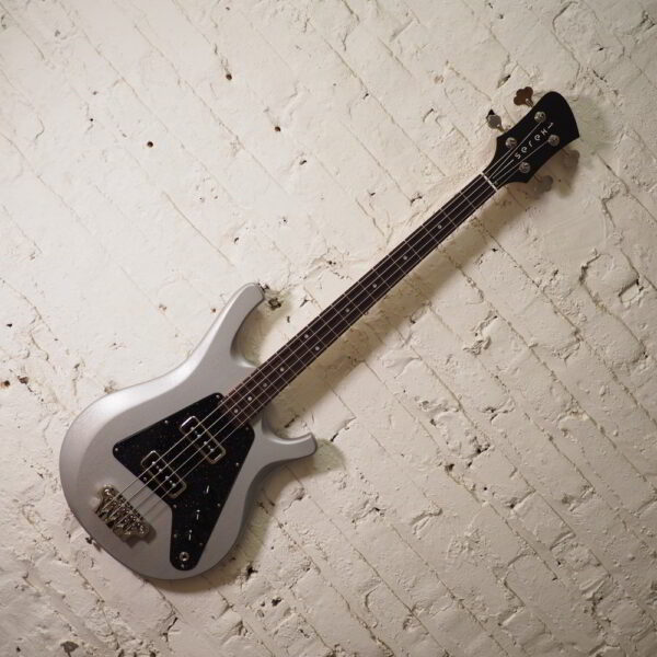 [SUPER CUSTOM] Serek Lincoln 32" Scale Bass - Serek B90s - Silver/Galaxy Glitter