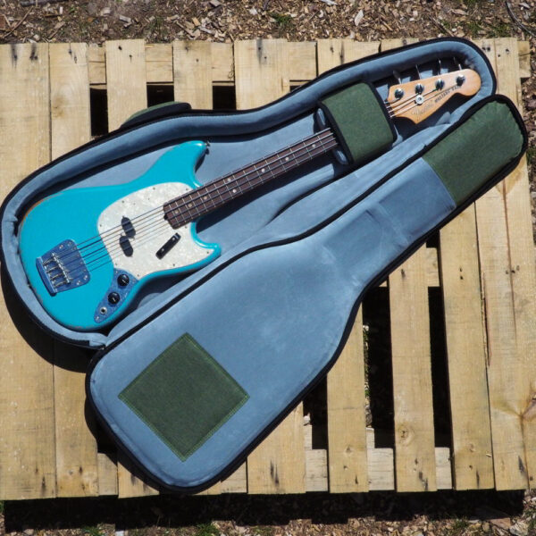 ***LIMITED EDITION*** Serek Basses Short Scale Heavy-Duty Gig Bag [Forest Floor Green] - Image 8