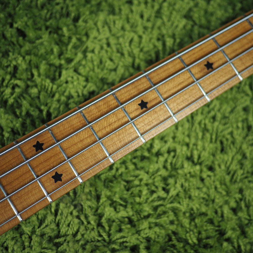 CUSTOM Serek Sacramento Bass - BiSonics - Solid Maple/Roasted Maple