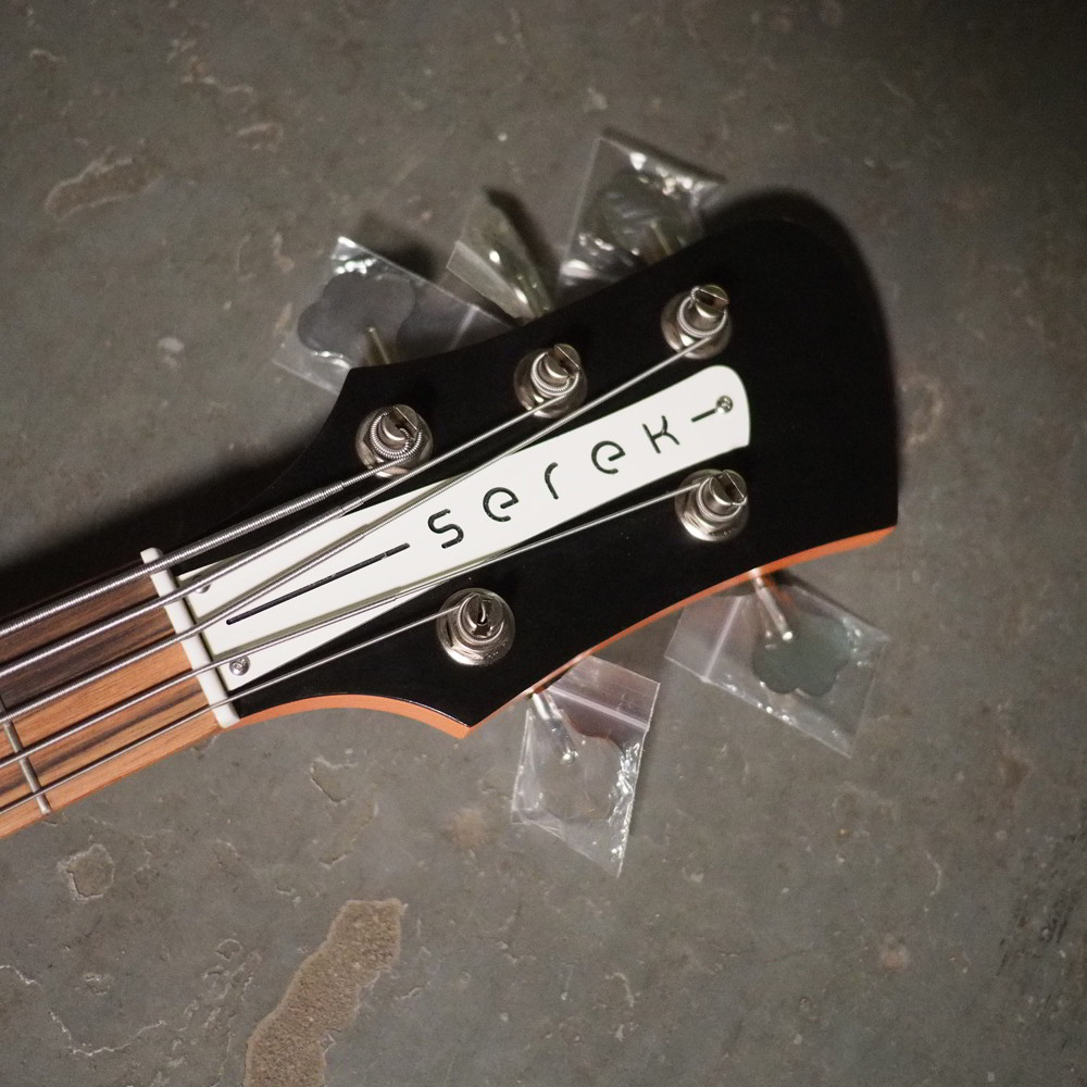 Serek 5-string Midwestern 2 Bass / 30.5" / Serek Singles / Capri Orange - Image 3