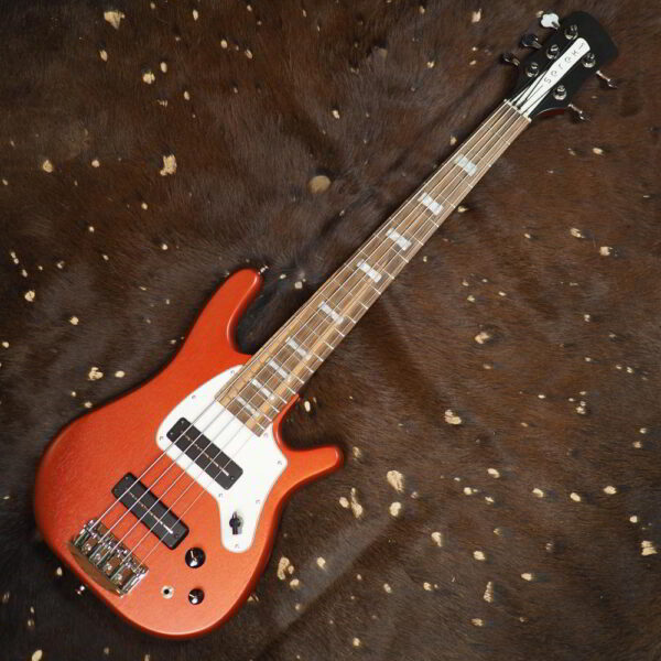 [NEAR MINT] Serek 5-string Midwestern 2 Bass - Nordstrand Big Blades - Candy Apple Red