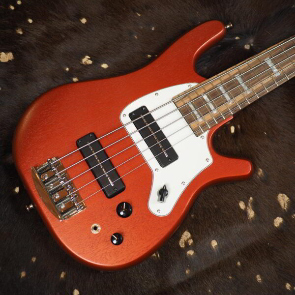 [NEAR MINT] Serek 5-string Midwestern 2 Bass - Nordstrand Big Blades - Candy Apple Red - Image 2