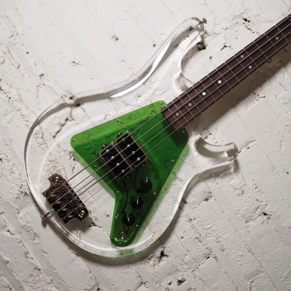 ***SUPER CUSTOM*** LUCITE LINCOLN / 34" Scale / Roasted Maple / Serek Singles / Emerald Green