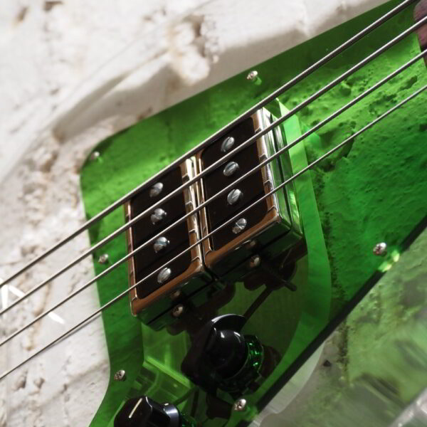 ***SUPER CUSTOM*** LUCITE LINCOLN / 34" Scale / Roasted Maple / Serek Singles / Emerald Green - Image 8