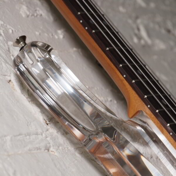 ***SUPER CUSTOM*** LUCITE LINCOLN / 34" Scale / Roasted Maple / Serek Singles / Emerald Green - Image 7