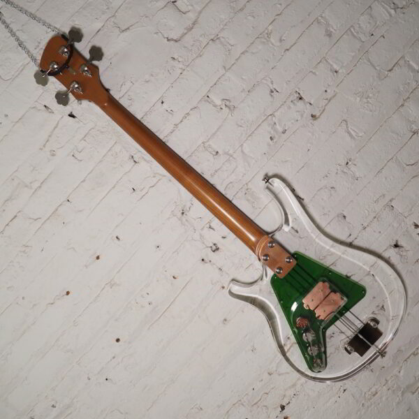 ***SUPER CUSTOM*** LUCITE LINCOLN / 34" Scale / Roasted Maple / Serek Singles / Emerald Green - Image 5