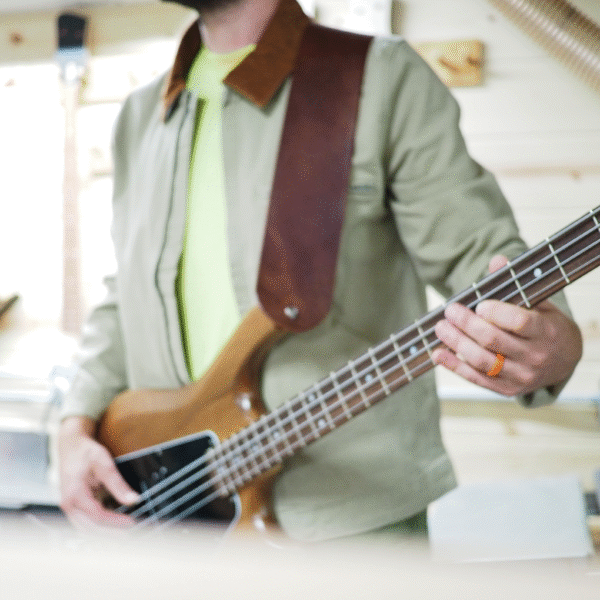 Serek Basses x Newfound Artisan Full-Grain Leather Bass Strap - Image 7