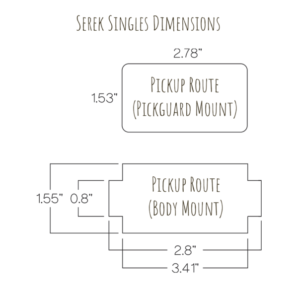 Serek Singles Bass Pickups