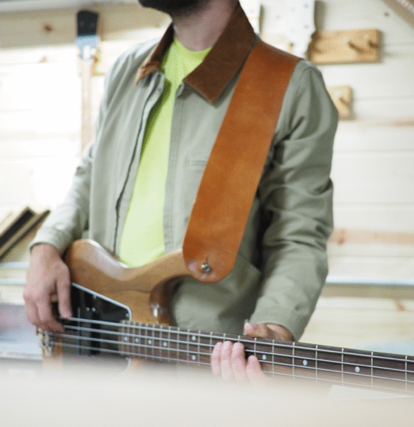 Serek Basses x Newfound Artisan Full-Grain Leather Bass Strap - Image 6